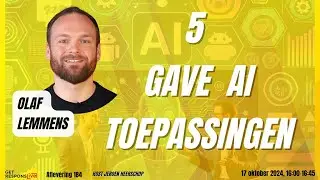 Olaf Lemmens - 5 gave AI toepassingen | GRL 184