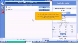 How to password protect a directory using WebShell