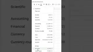 1 Minute Google Sheets | How to add Indian Rupee Symbol (₹) in Google Sheets | Currency Format