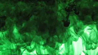 Dark Green Ink in Water