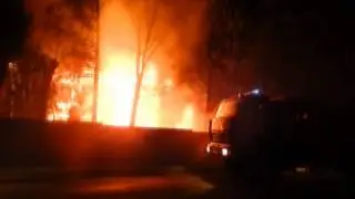 Пожар в ночь с 3 на 4 мая 2014 Егорьевск ул. Карла Маркса