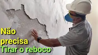 Corrigir reboco sem precisar removê-lo da parede!