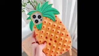 Чехол попит антистресс pop it case в виде ананаса