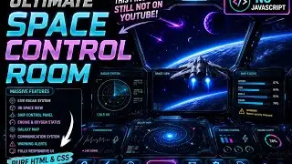 I Built a Futuristic Space Control Room Using Only HTML & CSS | No (JavaScript).😯