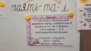 Русский язык  4 класс  Правописание суффиксов глаголов прошедшего времени