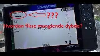 Lowrance - hvordan fikse manglende dybde?