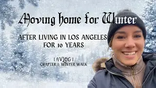 I moved back to my hometown from Los Angeles for winter and here's how it's going! I WINTER VLOG
