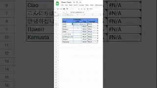 How to identify languages in Google Sheets! 🌎#googlesheets #excel #spreadsheets