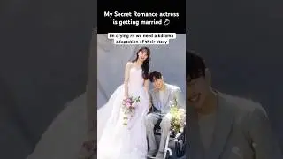 Wedding Proposal Korean Actress Song Ji Eun and Park We Marriage #koreanactress