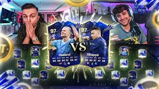TOTY Mbappe vs TOTY Haaland SQUAD BUILDER BATTLE vs 