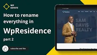 How to rename the WpResidence theme text using Loco Translate plugin