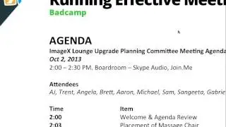 Running Effective Meetings (DrupalCamp LA 2014) by Glenn Hilton