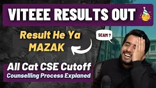 VIT Results out 🥳 | All Cat CSE Cutoff | VITEEE Counselling Process 2023 & Category Fee  Explained
