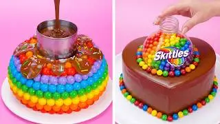 🍫🌈 Super Yummy Rainbow Chocolate Cake ❤️ Colorful & Amazing Decorating Ideas | Tasty Cake