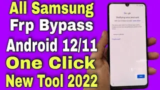 Samsung Android 12 Frp Bypass 2022 | New Method Bypass Google Account Samsung Galaxy Android 12 2022