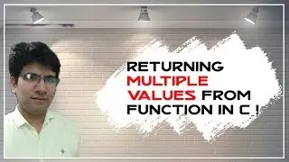 Returning multiple values from a function in C