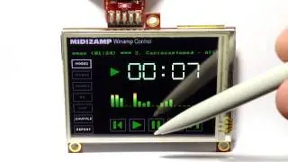 Midizamp - Winamp Control on 4D Systems OLED Module