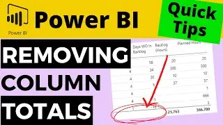 QT#71- 3 Ways to Remove TOTALS from SPECIFIC Columns in a Power BI Table Visual