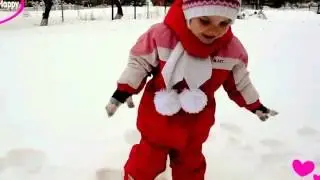 EMILY HAPPY))ВОТ И ЗИМА))VLOG-Катаемся на санках))))