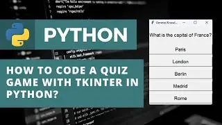 How to code a quiz game with Tkinter in Python? | Python Tutorial For Beginners