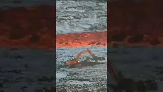 ИНТЕРЕСНЫЙ МИР | Экскаваторщик против лавы 