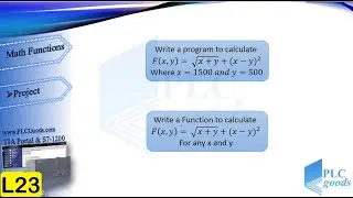 Math functions, SQR, SQRT, EXP, exercise in Siemens TIA Portal