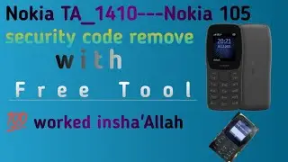 Nokia_TA-1410 security break with Free Tool Nokia_TA-105.   security break with Free Tool 💯 worked