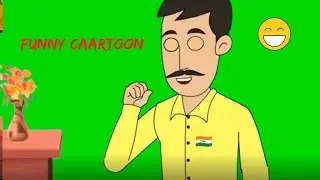 funny cartoon character || green screen cartoon
