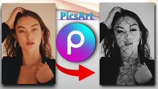 PicsArt face crack photo editing !