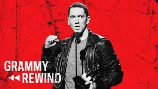 Watch Eminem Show Love to Detroit & Rihanna During Best Rap Album Win In 2011 | GRAMMY Rewind