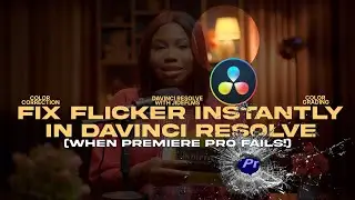 Fix Flicker Instantly in DaVinci Resolve (When Premiere Pro Fails) | Jidefilms