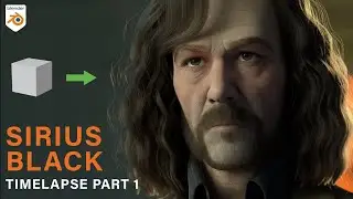 Blender Character Creation: Sirius Black Timelapse Part 1/3