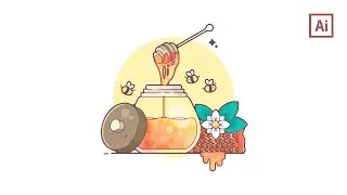 Honey Jar | Adobe Illustrator