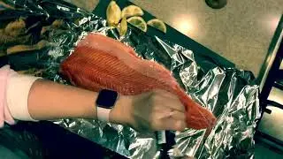 Trout fillet in the oven (Филе форели в духовке)