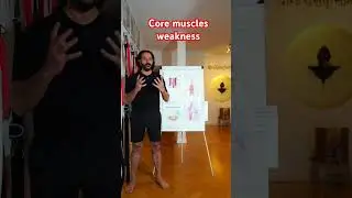 Core muscles weakness. Yogveda yoga