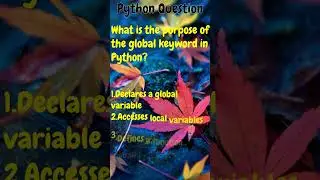 Python Question ||(Part-6)||  #python #question #learn #learning #answer #try #fun #shorts #trending