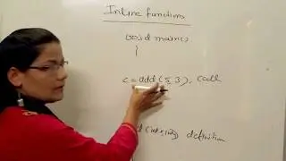 Inline Function in C++ in Hindi  (Lec-7)