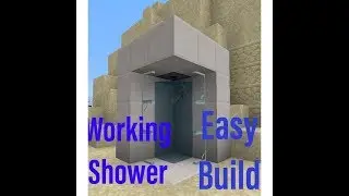 How to Make working shower in Minecraft (Easy Tutorial)