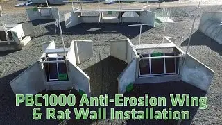 Padman Box Culvert 1000 - Anti-Erosion Wings & Rat Wall Install