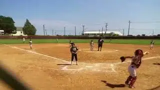 Catching a pop up behind the plate