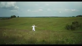 Alone and Lonely Girl in Meadows - No Copyright Video - Free Stock Footage