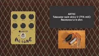 ARTEC Telecaster Alnico V pickups Testing TFA-40C (Neck) And TRA-44 (Bridge) | Joyo AC TONE