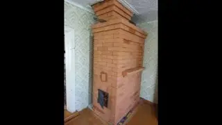 Компактная отопительная печь из кирпича для деревенского дома