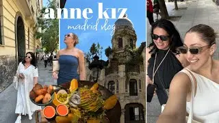 REZİL OLDUM YANIMDAKİ TÜRKMÜŞ!😂| anne kız 3 gün Madrid vlog, bol bol yeme içme alışveriş