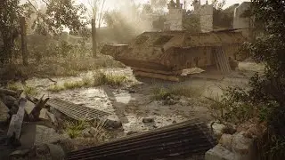 Abandoned tank T-34 (Unreal Engine 5)