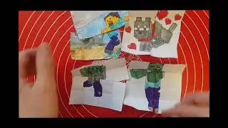 TUTORIAL Transformations Making Minecraft Endless card/ Как сделать  бесконечную открытку Майнкрафт