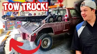 Fixing Old Ford Tow Truck Wheel Lift For First Recovery!!