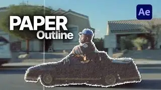 The Most REALISTIC PAPER OUTLINE Effect | After Effects Tutorial (free preset)
