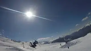 Ski Expert Josh showing off his skills
