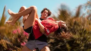 TEACHING MY GIRLFRIEND HOW TO BACKFLIP
